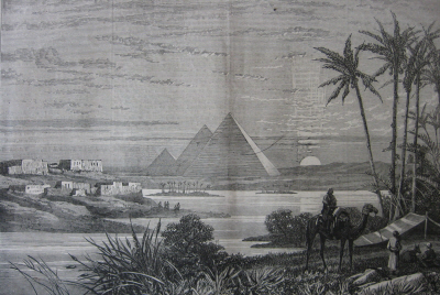 A View of the Pyramids.' London Illustrated News 1874. (1873/4)